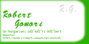robert gomori business card